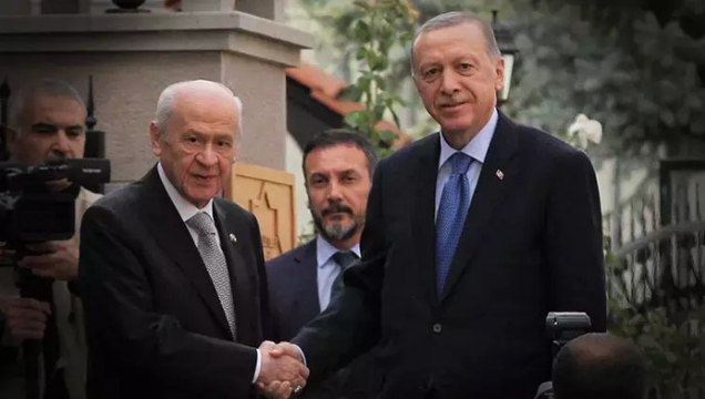 Cumhurbaşkanı Erdoğan, MHP Genel Başkanı Devlet Bahçeli ile bir araya geldi