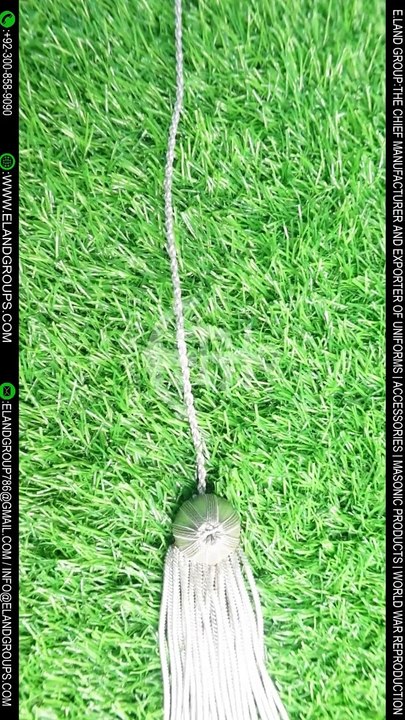 England Honour Cap Silver Tassel, Honours Cap With Silver Trim, Tam Bullion Tassel Supplier