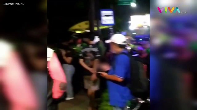 Polisi Disiram Air Keras oleh Pelajar Aksi Tawuran