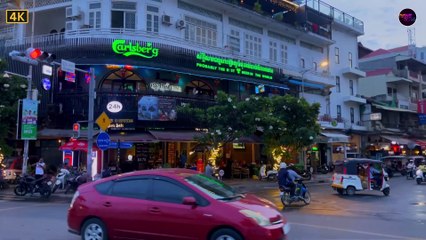 Exploring Phnom Penh River Front at Sunset