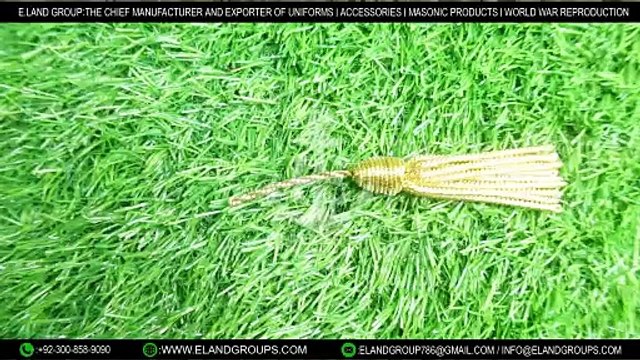 Bullion Tassel Strands French, Antique Gold Bullion Tassels