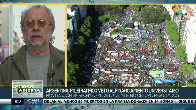 Universidades públicas en Argentina quedaron desfinanciadas