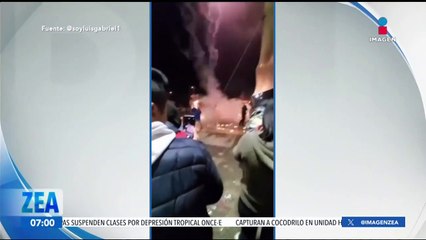 Explota tanque de gas en una fiesta patronal en Puebla