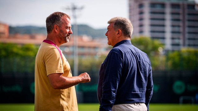Laporta se rinde ante el trabajo de Hansi Flick en Barcelona: Lo está haciendo muy bien y no busca excusas