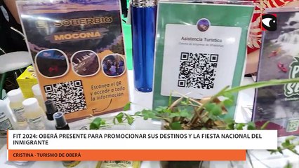 FIT 2024: Oberá presente para promocionar sus destinos y la Fiesta Nacional del Inmigrante