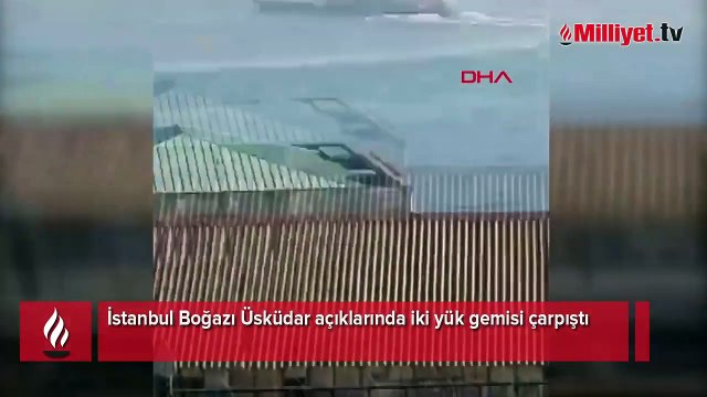 İstanbul Boğazı'nda iki yük gemisi çarpıştı