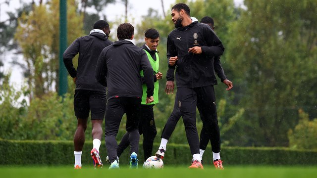 In campo a Milanello con la Fiorentina nel mirino