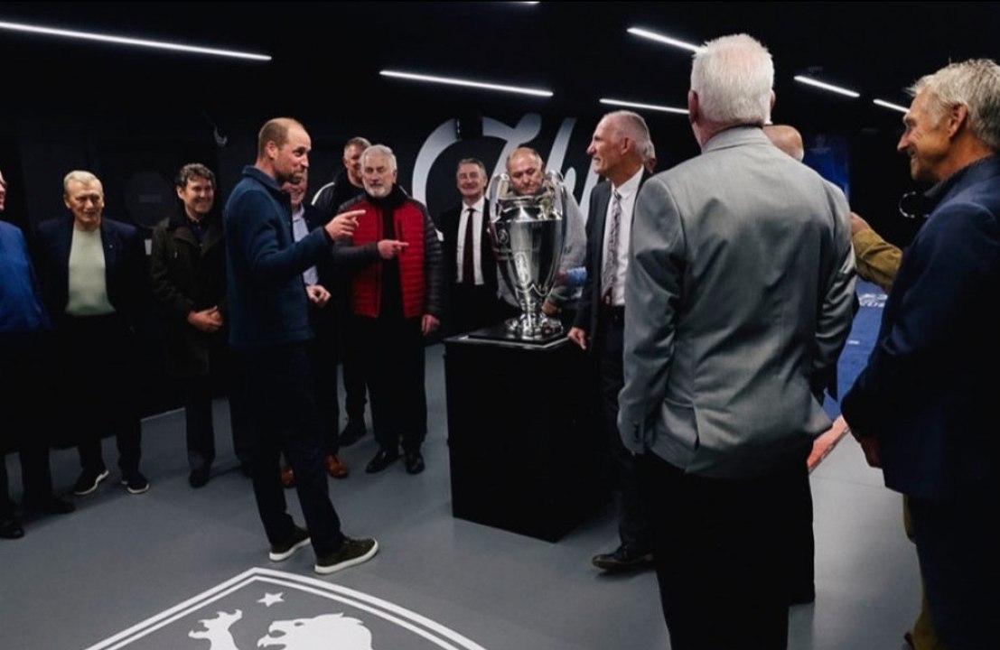 Prince William "lost his voice" roaring Aston Villa to victory against Bayern Munich in the Champions League