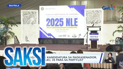 39 naghain ng kandidatura sa pagkasenador, ayon sa Comelec; 35 para sa partylist | Saksi