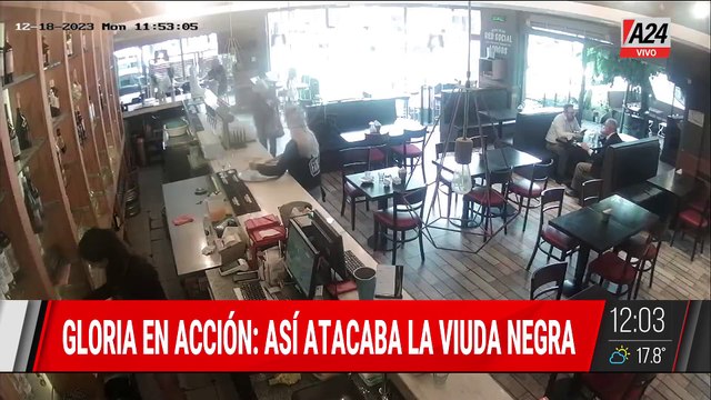 GLORIA EN ACCIÓN: LA VIUDA NEGRA CAPTÓ A SU VÍCTIMA, FUERON A UN BAR Y LA DROGÓ