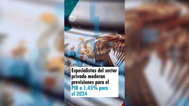 Especialistas del sector privado moderan previsiones para el PIB a 1.45% para el 2024