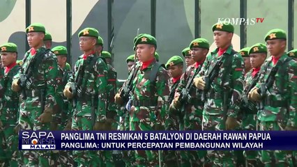 Panglima TNI Resmikan 5 Batalyon di Daerah Rawan Papua