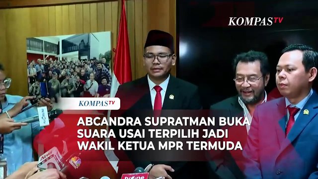 Respons Abcandra Supratman Usai Terpilih Jadi Wakil Ketua MPR RI Termuda: Proses Demokrasi