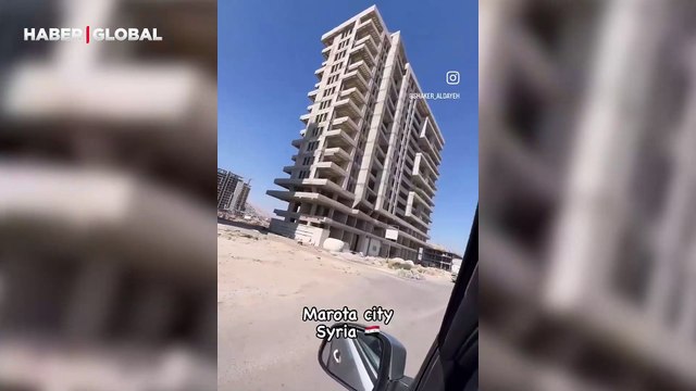 Suriye’deki inşaat firmaları yaptıkları yeni projeleri tanıttı, görüntüler gündem oldu