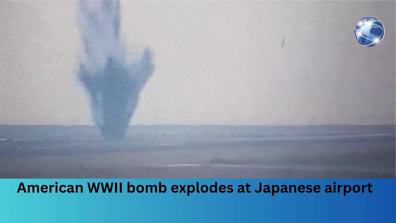 American WWII bomb explodes at Japanese airport ’#breakingnews #worldnews #news