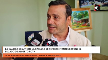 La galería de arte de la cámara de representantes expone el legado de Alberto Roth
