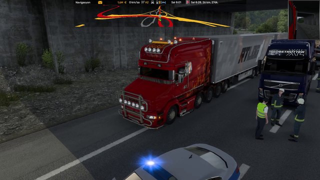 Ice Cream - Start: Cologne * Destination: Stuttgart- #Scania Red Flame #Trucks - Euro Truck Simulator 2