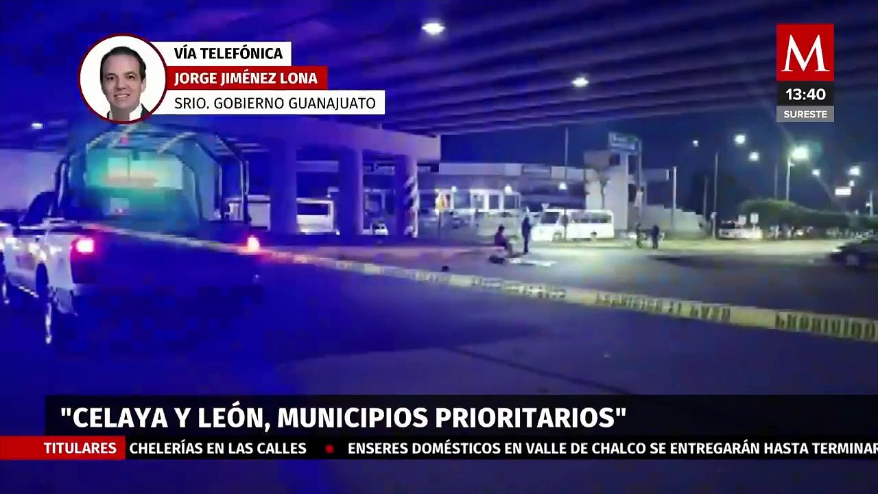 Secretario de gobierno de Guanajuato expone la jornada violenta que azota al estado
