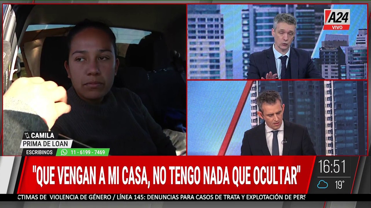 CASO LOAN: EL ABOGADO GALLEGO CREE QUE CAMILA SABE QUÉ PASÓ CON LOAN, ELLA SE DEFIENDE