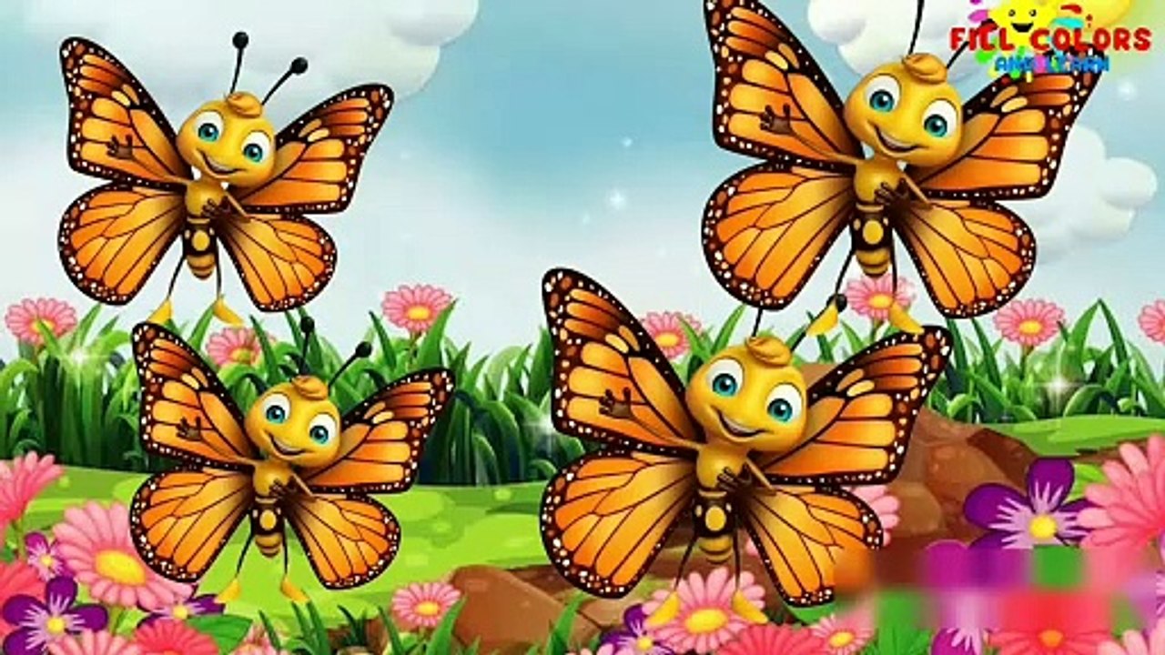 Insects Song | nursery rhymes | kids song | cartoon rhymes | rhymes | fill colors and learn #cartoon #nurseryrhymes #kidssongs
