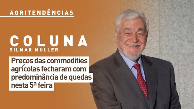 Preços das commodities agrícolas fecharam com predominância de quedas nesta 5ª feira