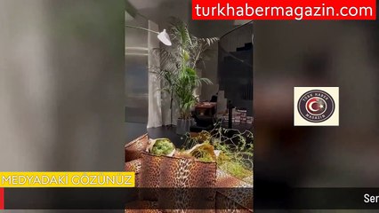 Serenay Sarıkaya milyonluk evinin kapısını açtı: Ayna detayı çok konuşuldu