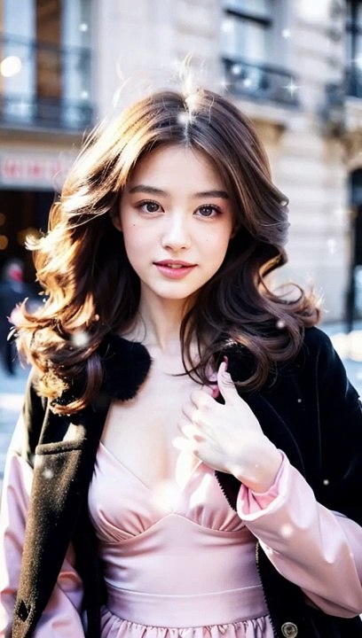 Capturing Moments  Lady in Pink Strikes a Pos