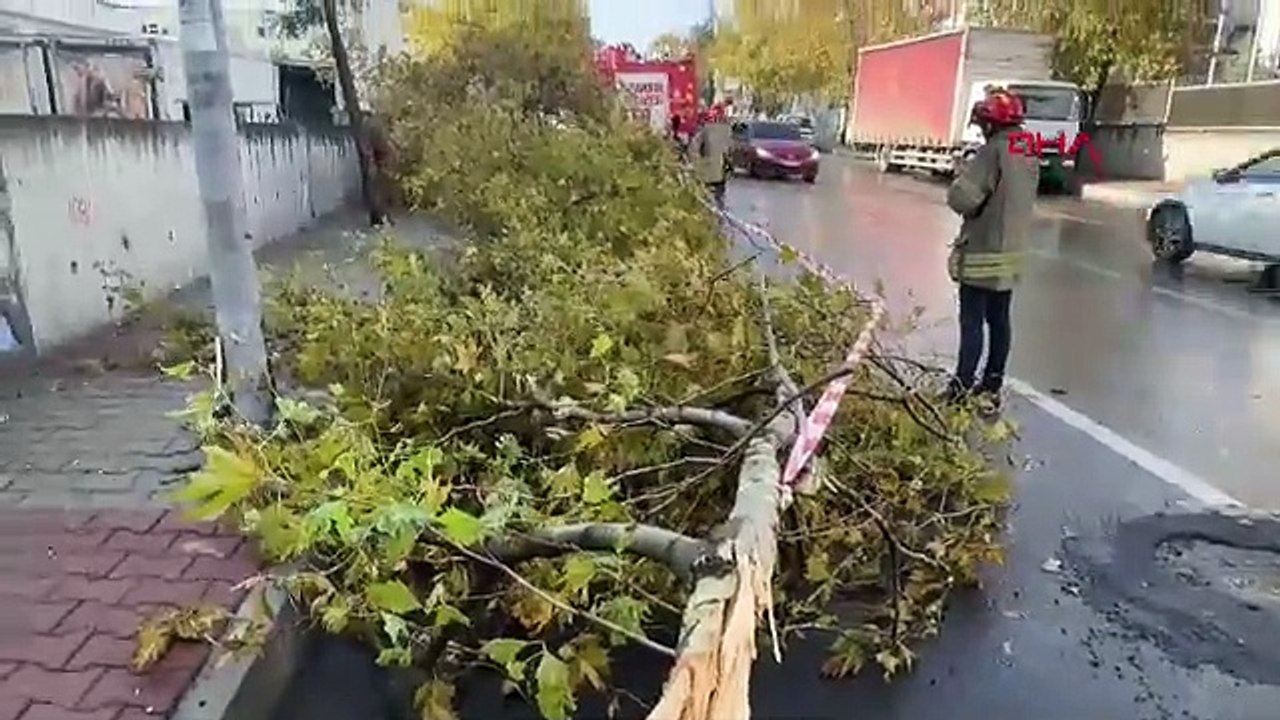 İstanbul-Avcılar’da fırtına nedeniyle binanın çatısı uçtu