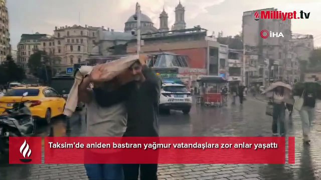 Meteoroloji uyarmıştı! Aniden bastıran yağmur zor anlar yaşattı