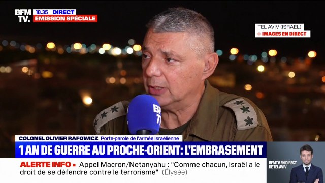 Liban: En aucun cas on est dans une invasion , affirme Olivier Rafowicz, porte-parole de l'armée israélienne