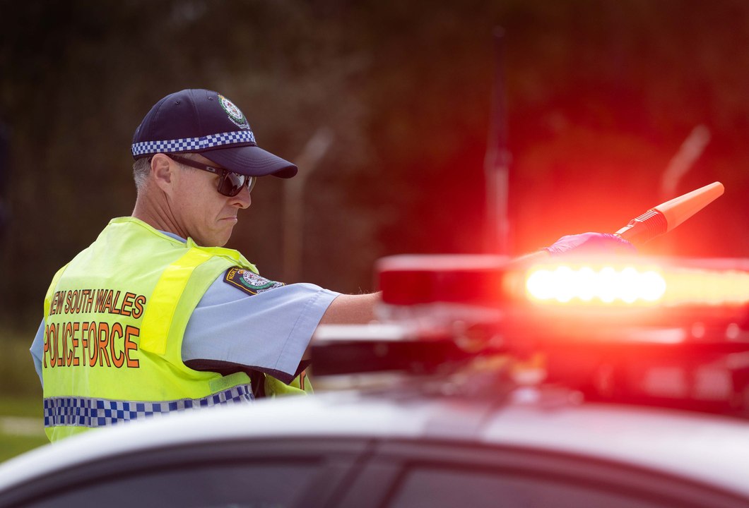 NSW Police conducting breath testing at Fern Bay - October 4, 2024 - Newcastle Herald