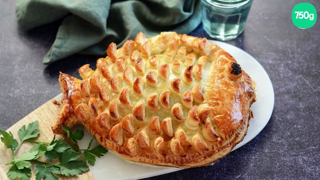 Tourte Galette au saumon et aux épinards