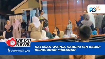 RATUSAN WARGA KABUPATEN KEDIRI DILARIKAN KE RUMAH SAKIT KARENA KERACUNAN MAKANAN