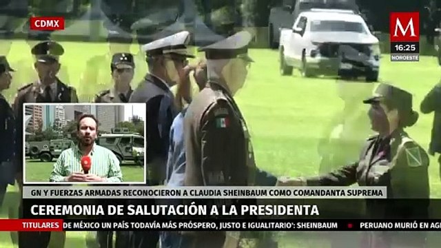 Realizan Ceremonia de Salutación de las Fuerzas Armadas a Claudia Sheinbaum