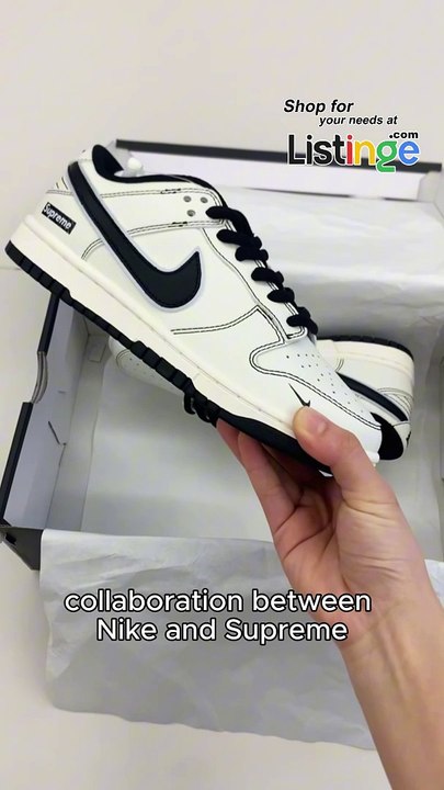 Nike Dunk & Supreme Black and White (2024)