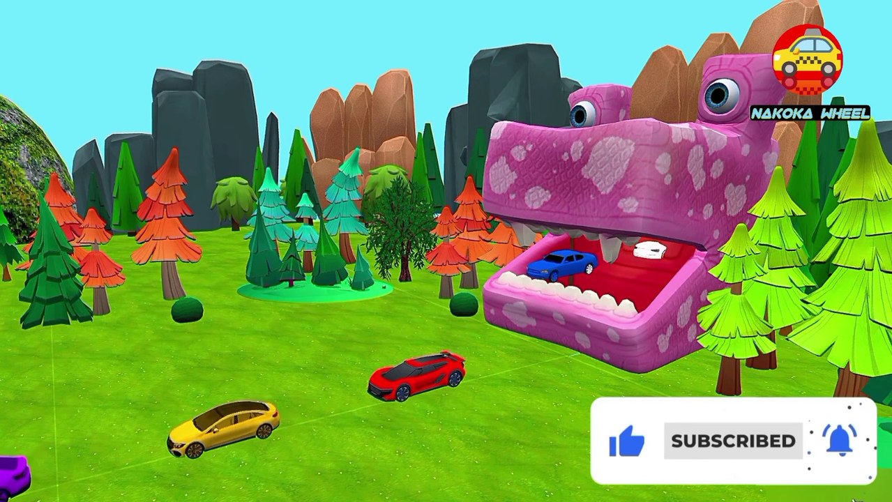 Colour Racing Cars Transfiguration Vehicles 3D Game Cartoon