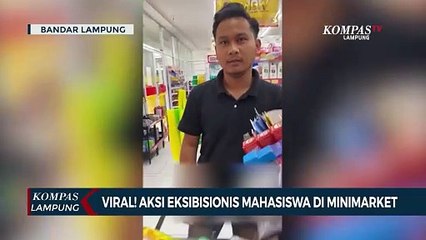 Viral! Aksi Eksibisionis Mahasiswa di Minimarket