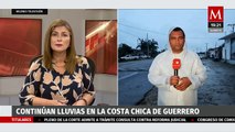 Las lluvias no paran en la costa chica de Guerrero; reportan afectaciones
