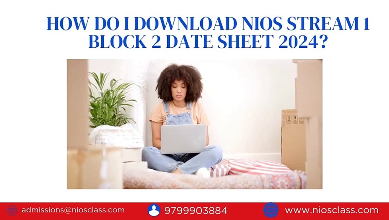 How do I download NIOS stream 1 Block 2 date sheet 2024?