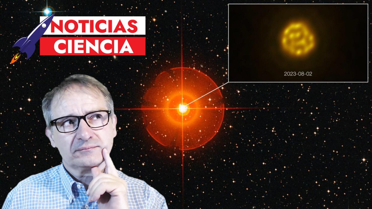 Burbujas Gigantes en una Estrella Moribunda a sólo 180 años luz de nosotros