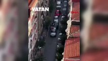 Şişli'de yol verme kavgasında silah çekti; o anlar kamerada