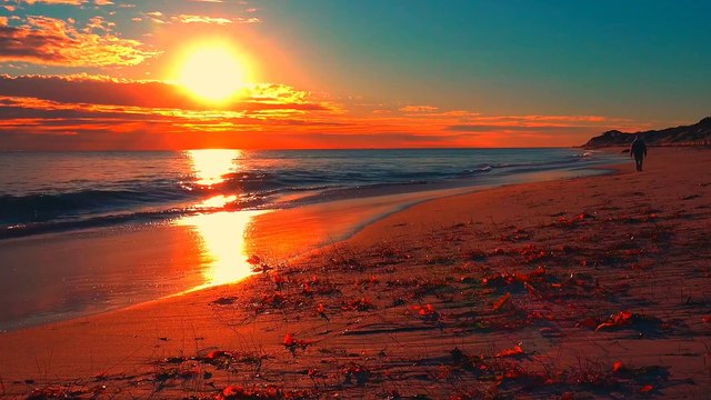 Âm nhạc thư giãn trị liệu với cảnh đẹp nhân gian - Nhạc ghi ta mênh mang trên sóng biển