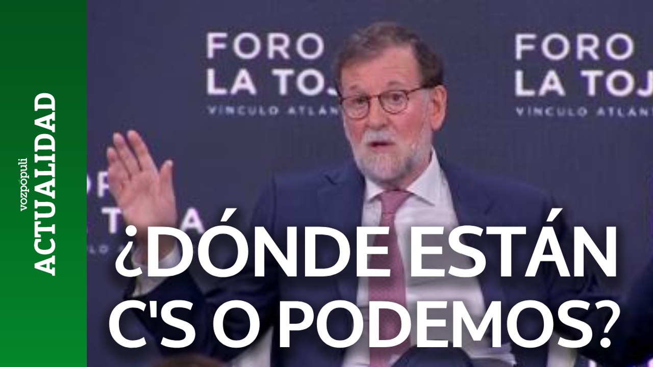 Rajoy: "¿Dónde está UPyD?¿Y Ciudadanos? ¿Y Podemos?"