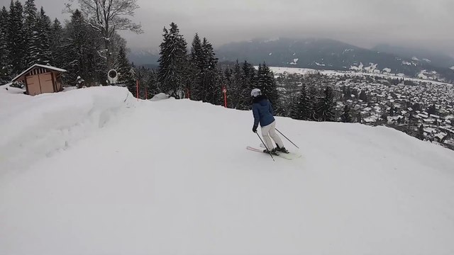 Traumpisten im Winterwonderland mit Tina: Nebelhorn Talabfahrt von der Seealpe (Oberstdorf).