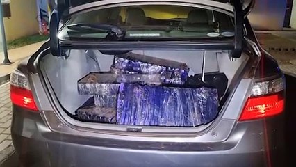 PRF intercepta carro com grande carga de maconha após perseguição em Lindoeste