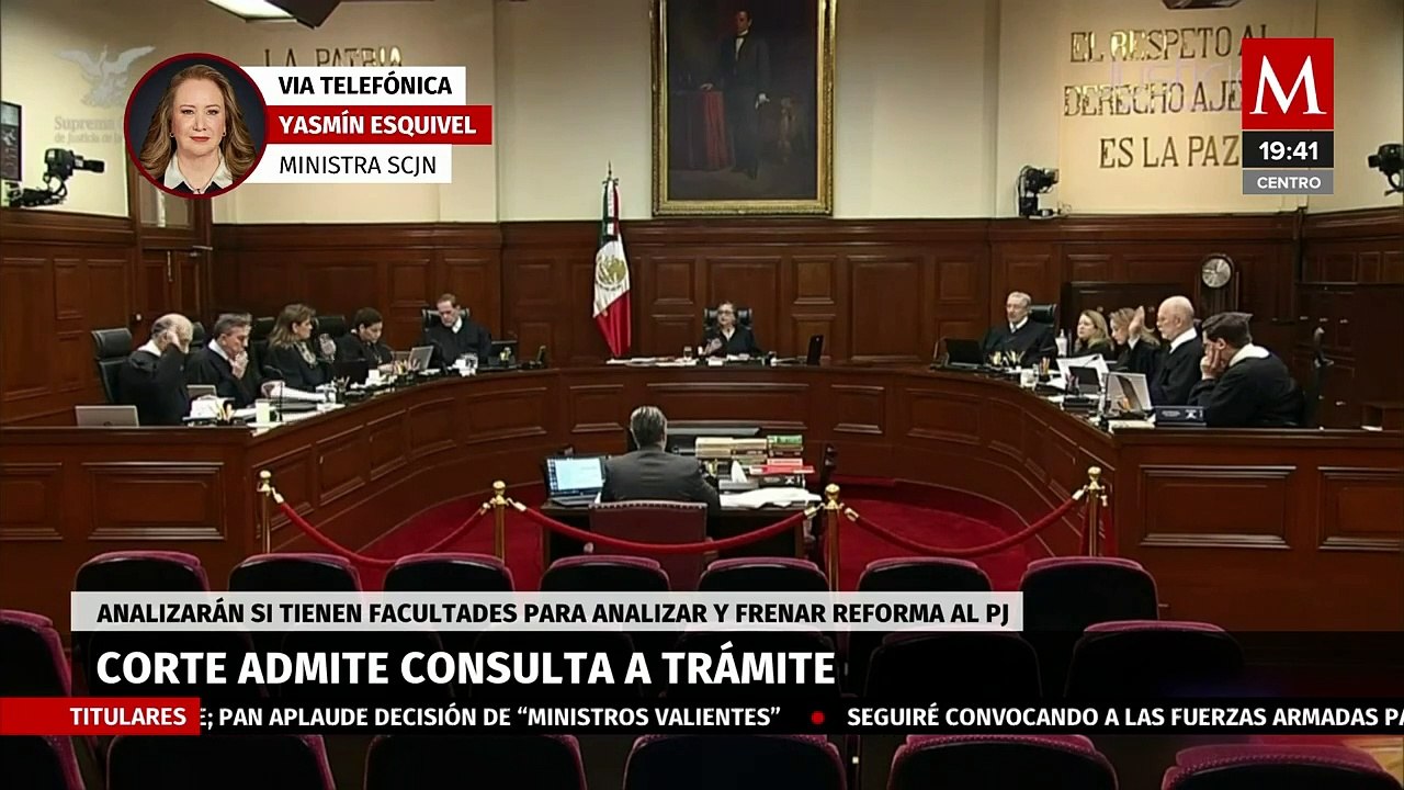 "No tiene competencia la SCJN para analizar el proceso de la reforma judicial": Yasmín Esquivel