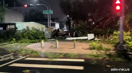 Taiwan, si contano i danni del devastante tifone Krathon