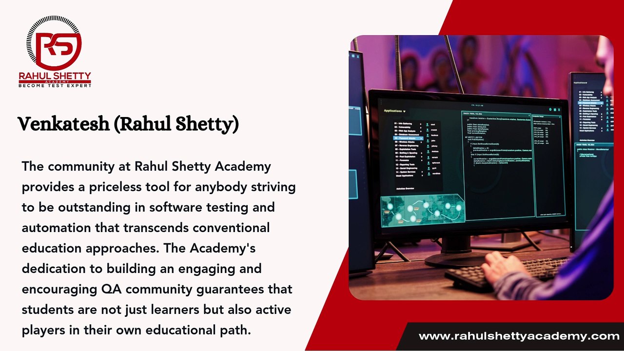 How Rahul Shetty Academy's Community Support Enhances Your Learning Experience