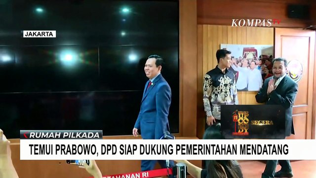 Pimpinan DPD Temui Presiden Terpilih di Kantor Kemenhan, Sultan: Siap Dukung Pemerintahan Prabowo