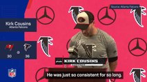 Cousins credits Matt Ryan for his career night